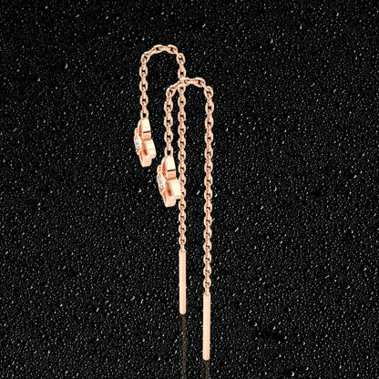 Lora Rose gold Sui Dhaga 925 silver Earring