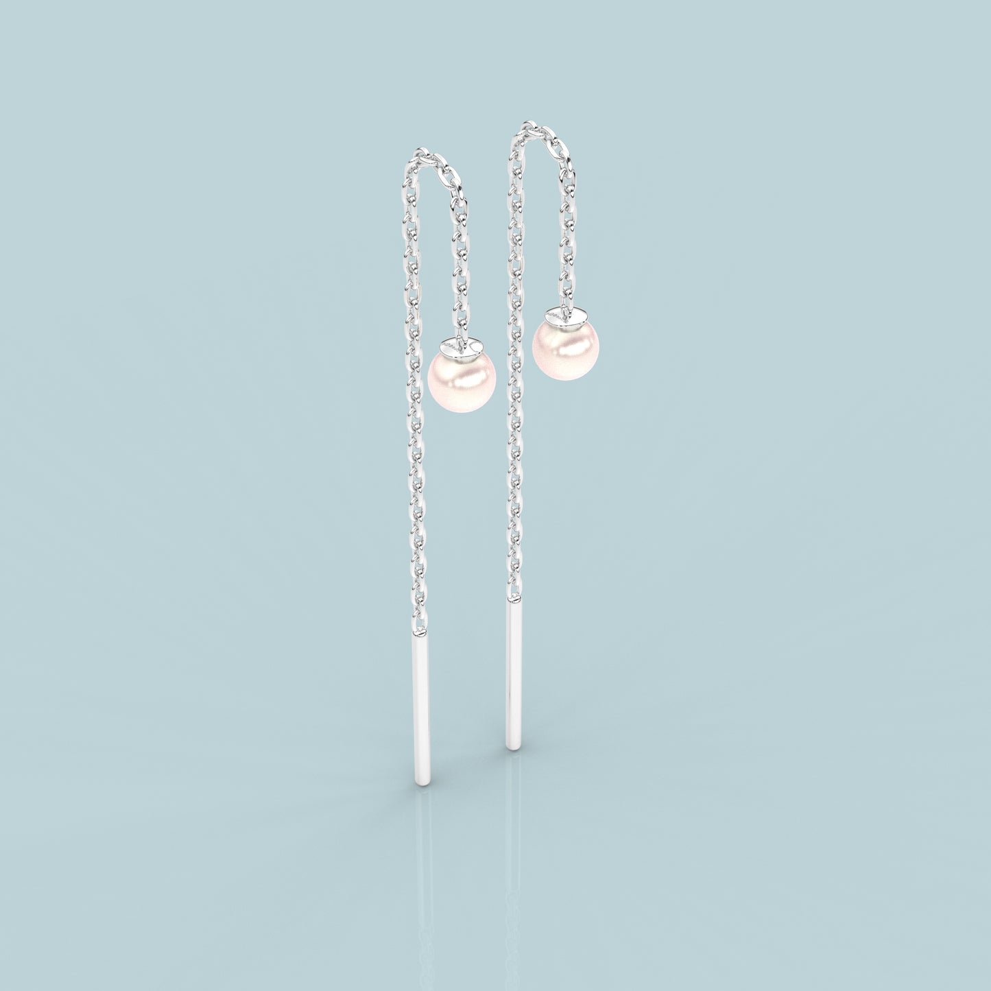 Pearl Sui Dhaga 925 silver Earring