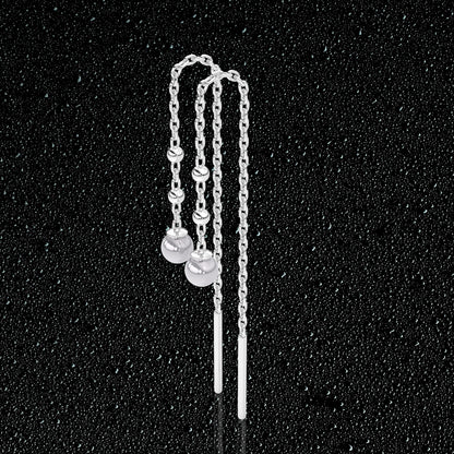 Pearl Sui Dhaga 925 silver Earring