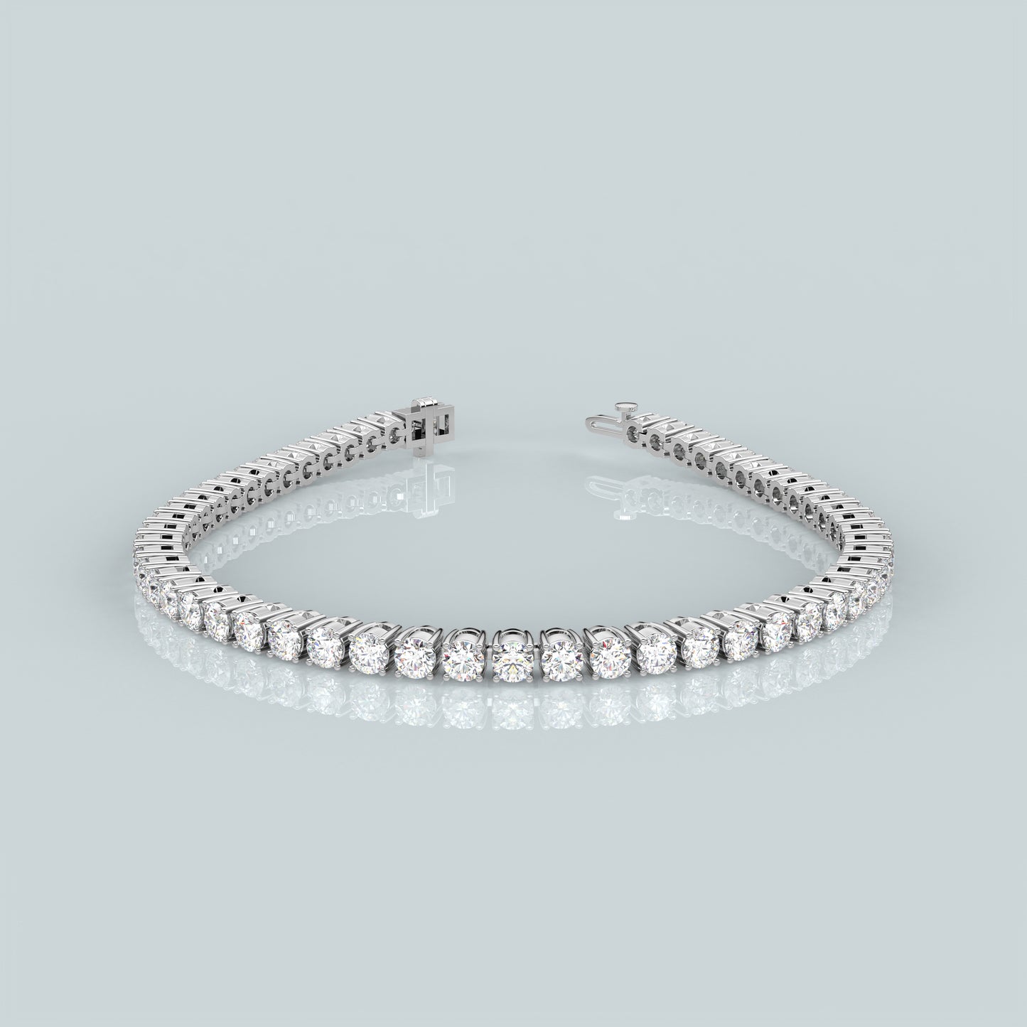 Round 925 Sterling Silver Gold Plated Bracelet