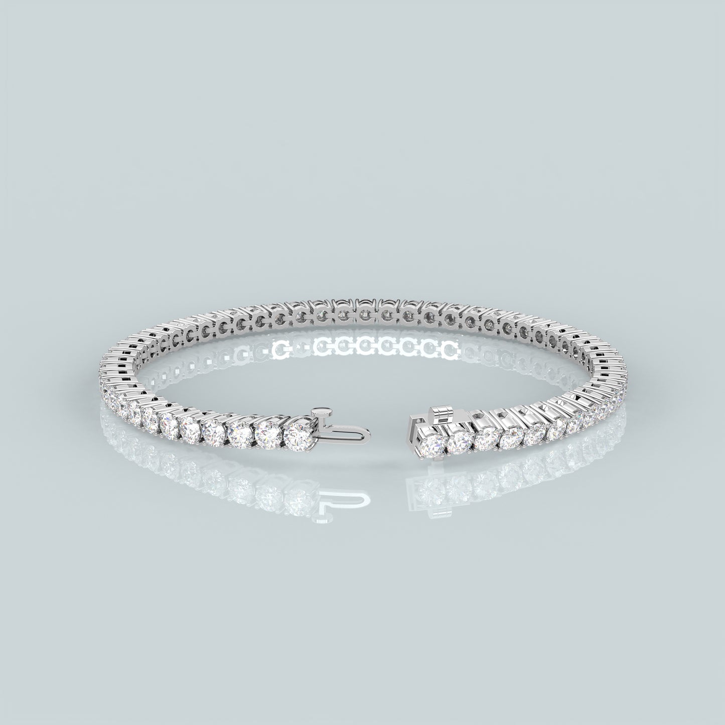 Round 925 Sterling Silver Gold Plated Bracelet