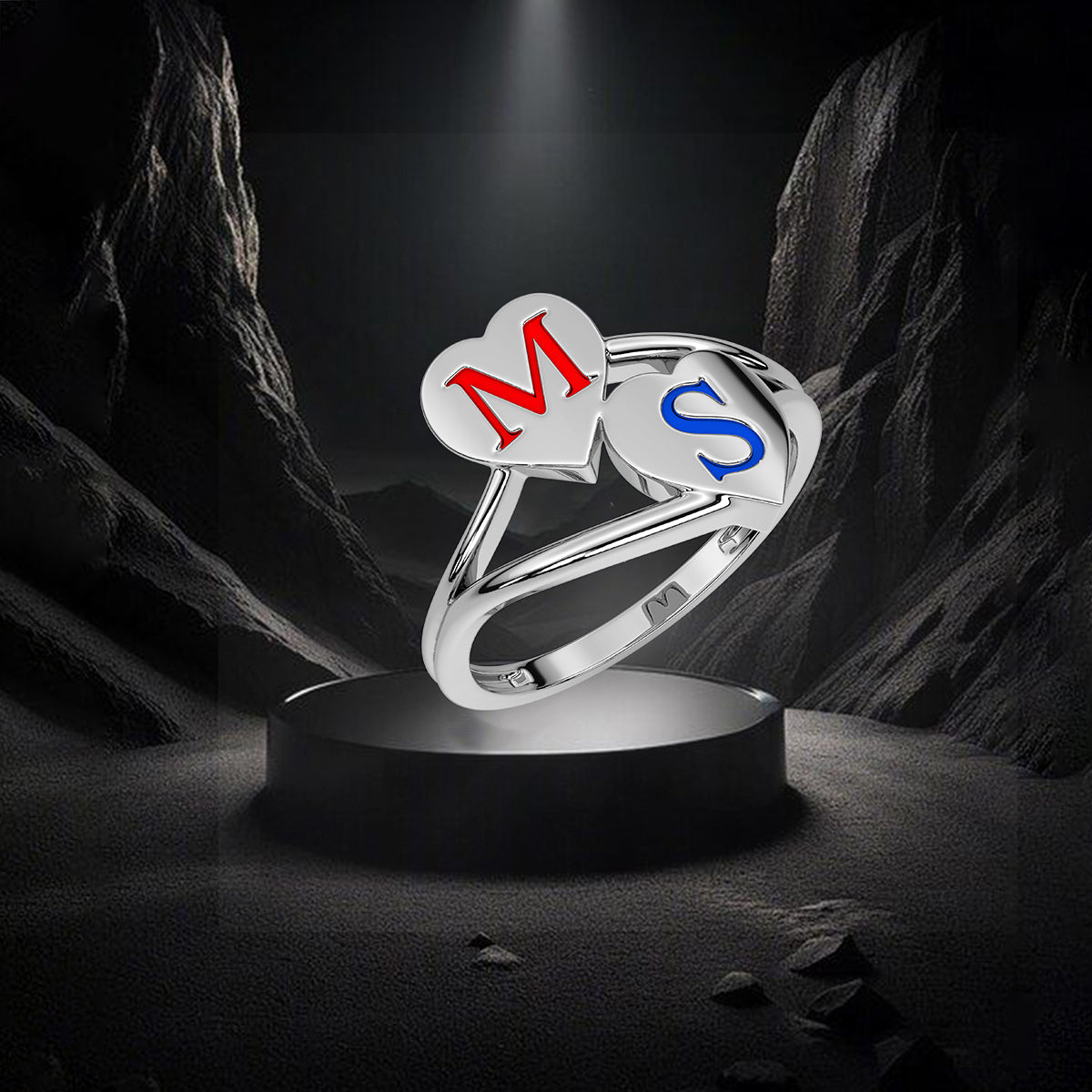 M S style 925 Silver Ring