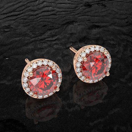 Ruby stone Avarta 925 Silver Earring