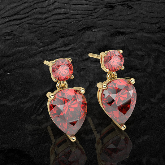 Ruby rose gold Sukkhi 925 Silver Earring