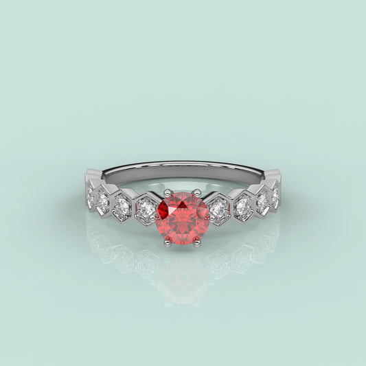 Yanik Ruby 925 Silver Ring