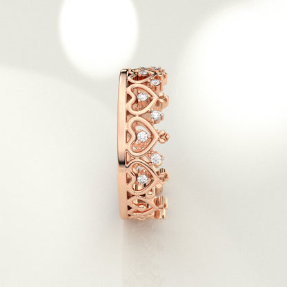 Bunny  Moissanite Diamond925 Silver Ring