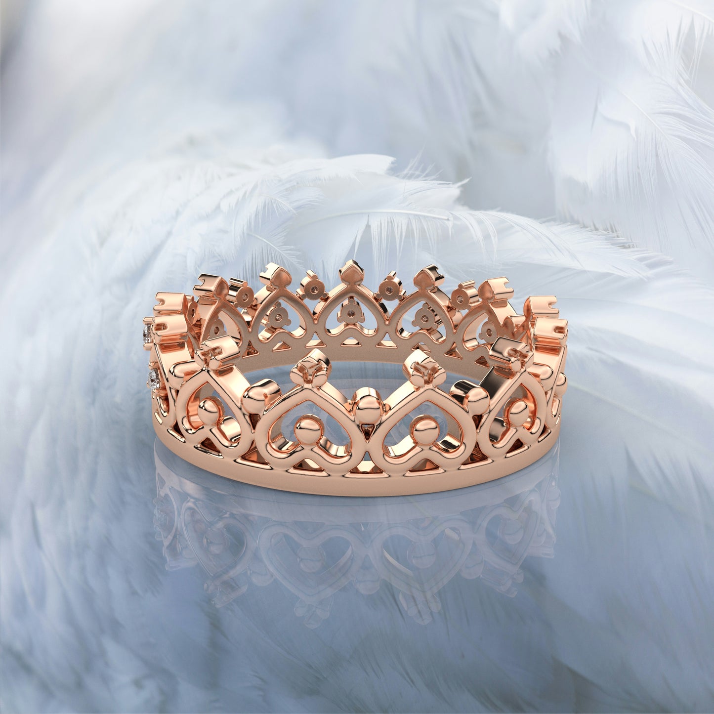 Bunny  Moissanite Diamond925 Silver Ring