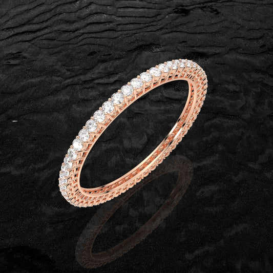 Rose gold Enternity Bangle 925 Sterling Silve