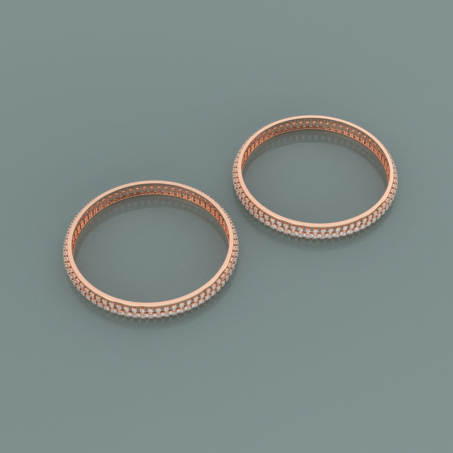 Rose gold Prita Bangle 925 Sterling Silver