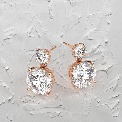 Peora 1 Carat Moissanite Diamond 925 Silver Earring