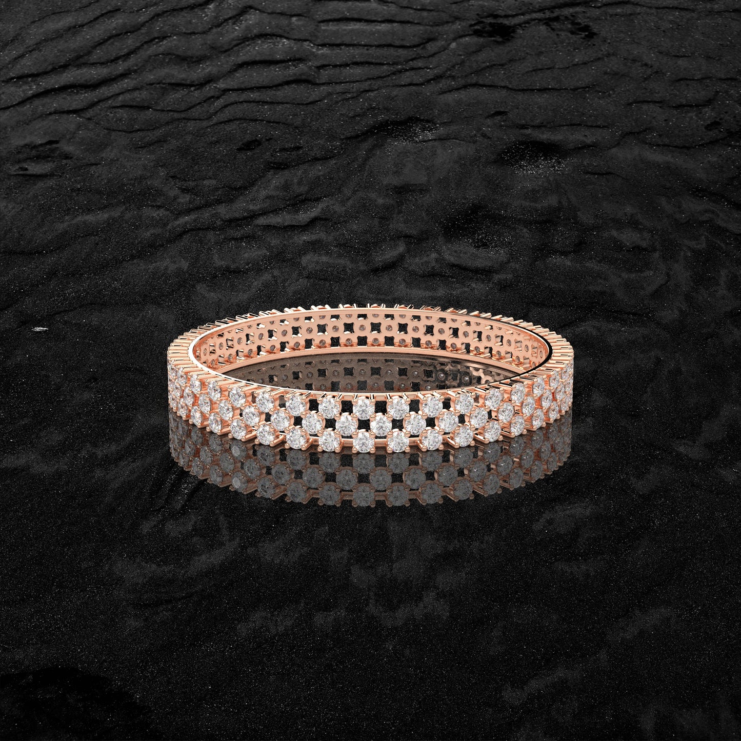 Rose gold Divast Bangle 925 Sterling Silver