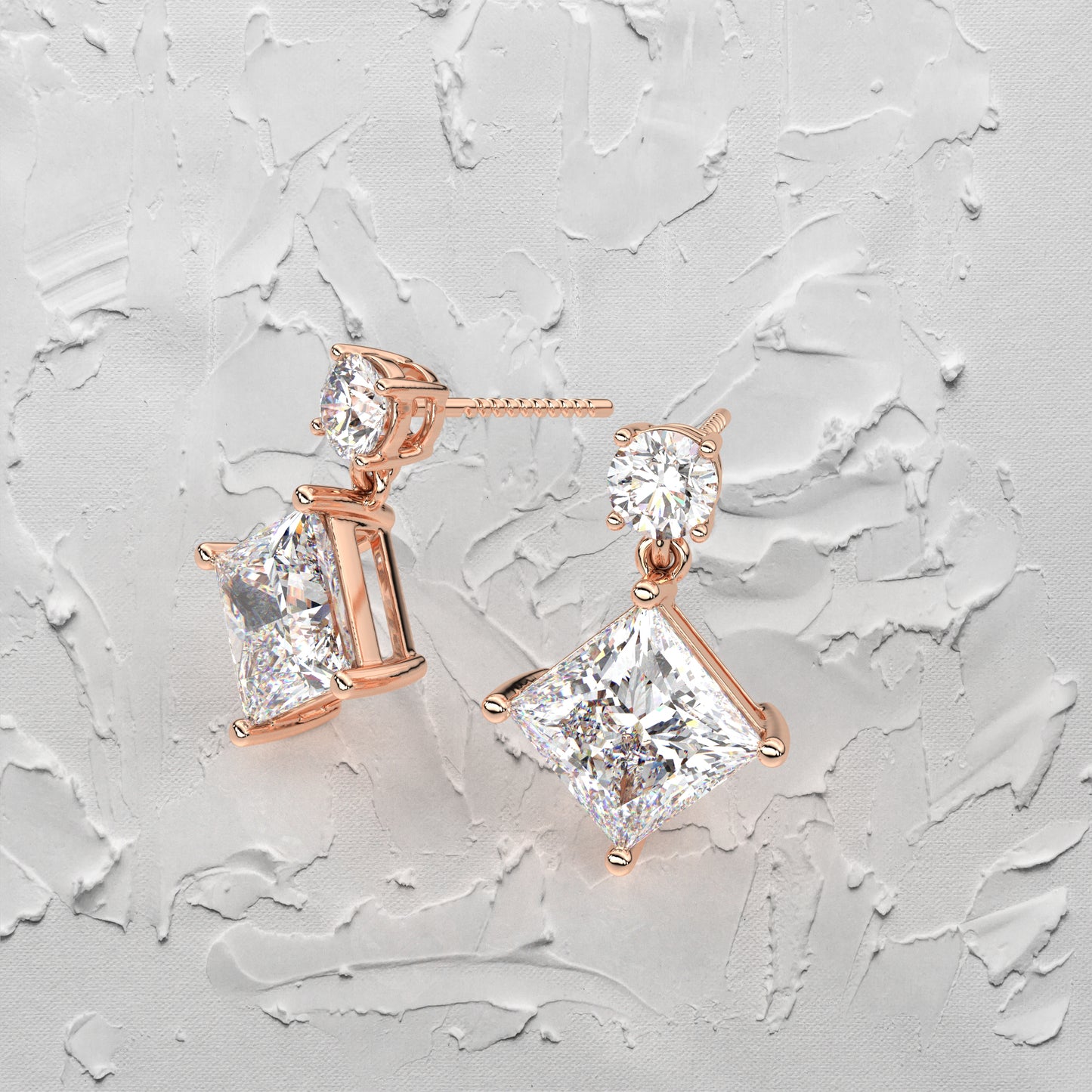 Empire Moissanite Diamond 925 Silver Earring