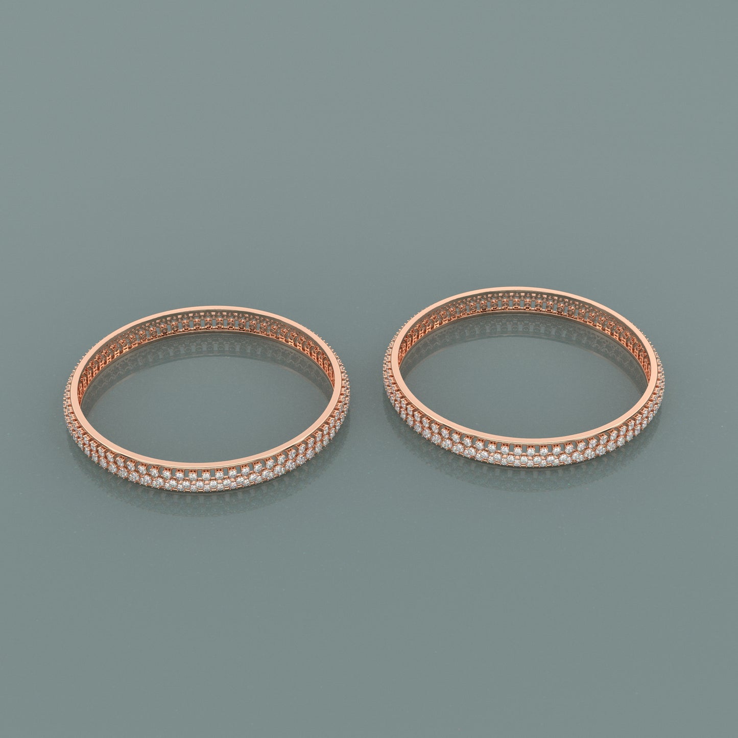 Rose gold Prita Bangle 925 Sterling Silver