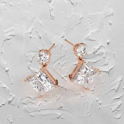 Empire Moissanite Diamond 925 Silver Earring