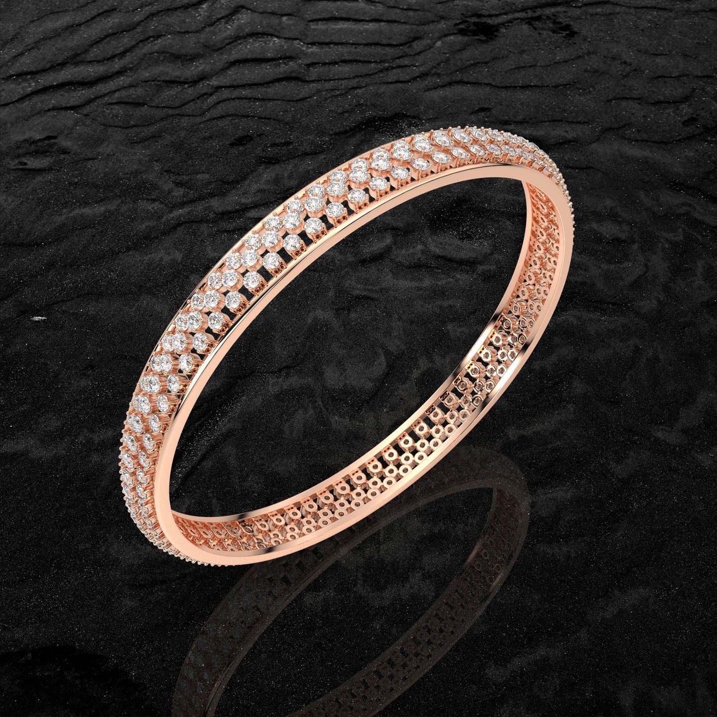 Rose gold Prita Bangle 925 Sterling Silver