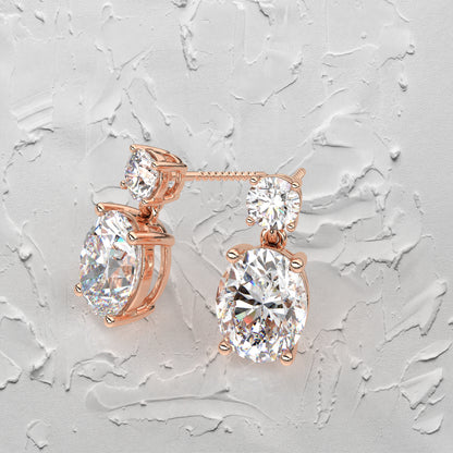 Siam 1 Carat Moissanite Diamond 925 Silver Earring