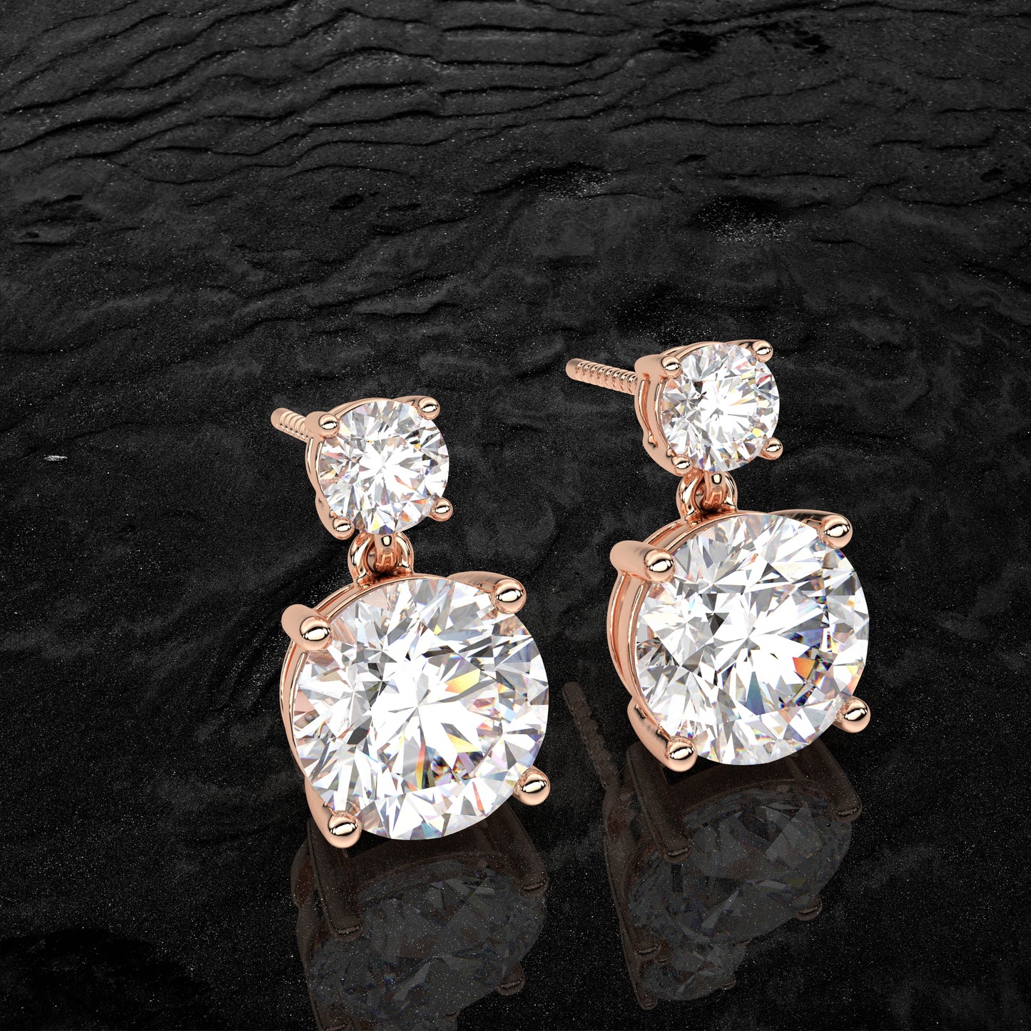 Rose gold Peora 925 Silver Earring