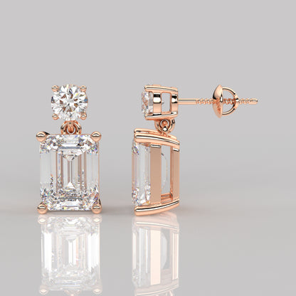 Doozy 1 Carat Moissanite Diamond 925 Silver Earring