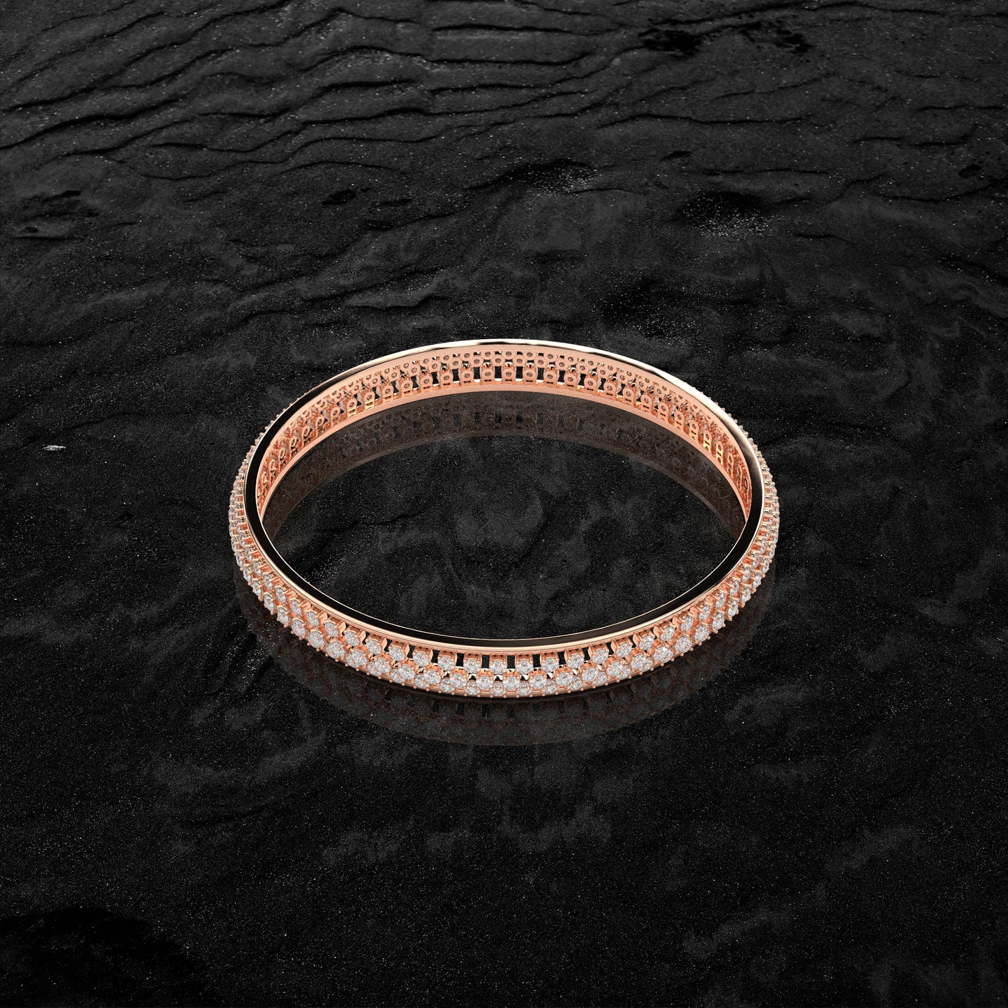 Rose gold Prita Bangle 925 Sterling Silver