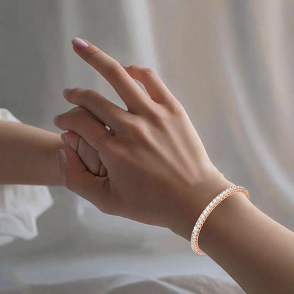 Rose gold Clare Bangle 925 Sterling Silver