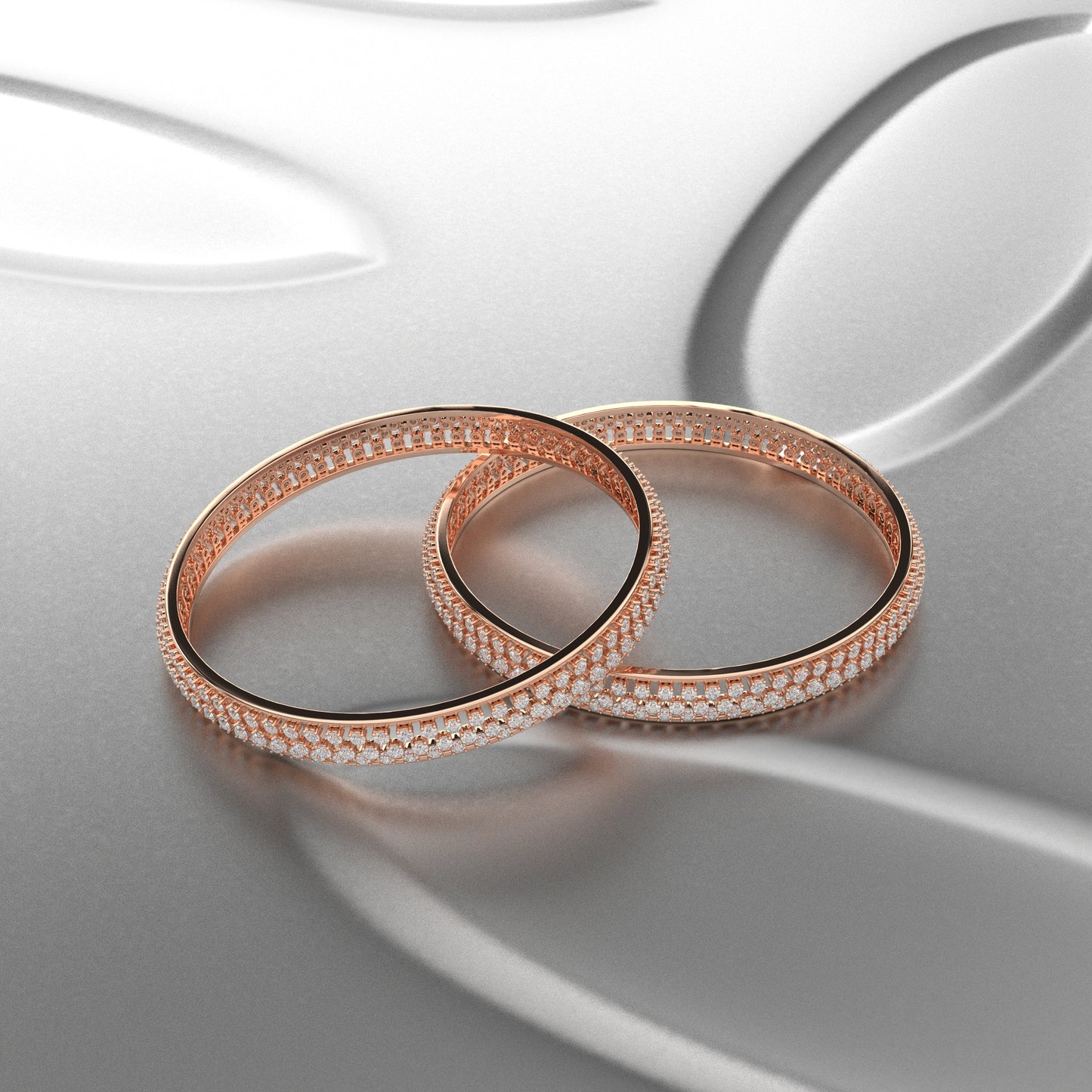 Rose gold Prita Bangle 925 Sterling Silver