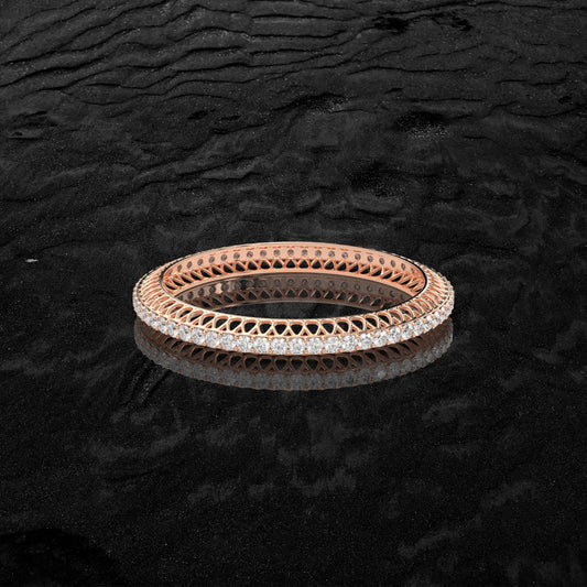 Rose gold Ethereal Bangle 925 Sterling Silver