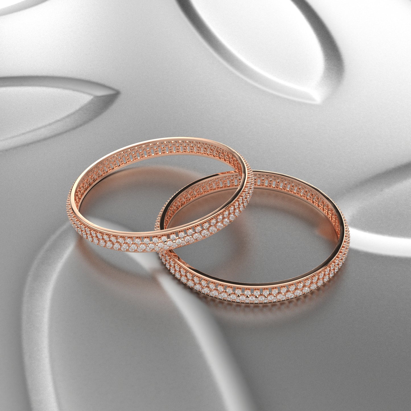 Rose gold Prita Bangle 925 Sterling Silver