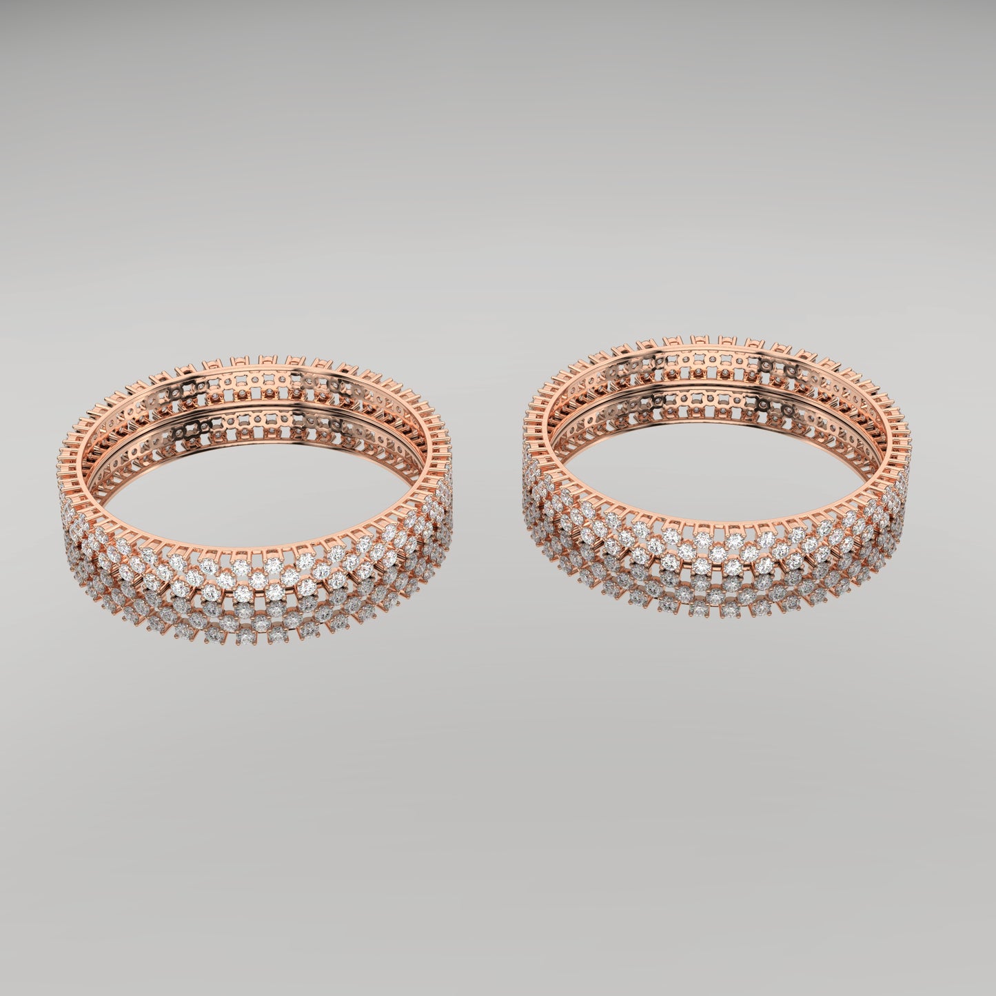 Rose gold Divast Bangle 925 Sterling Silver