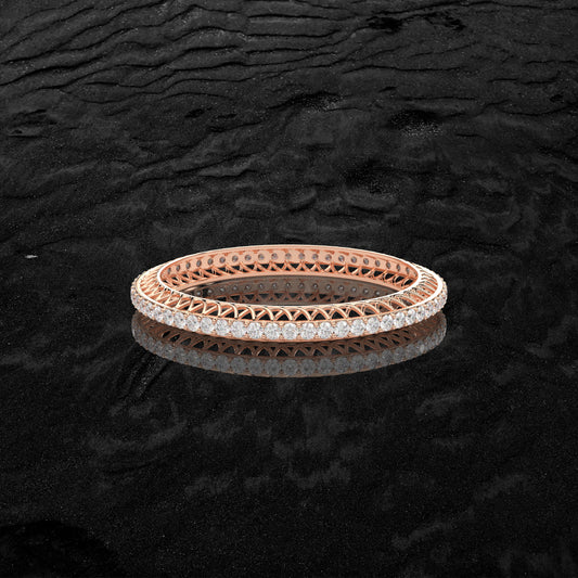 Rose gold Allure Bangle 925 Sterling Silver