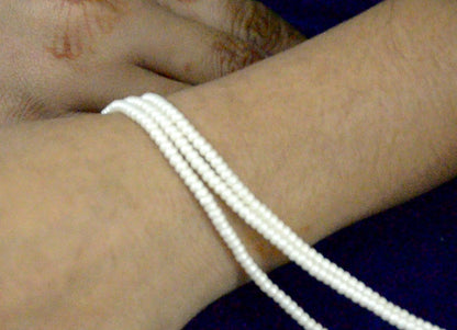 Pearl Triple silver Bracele