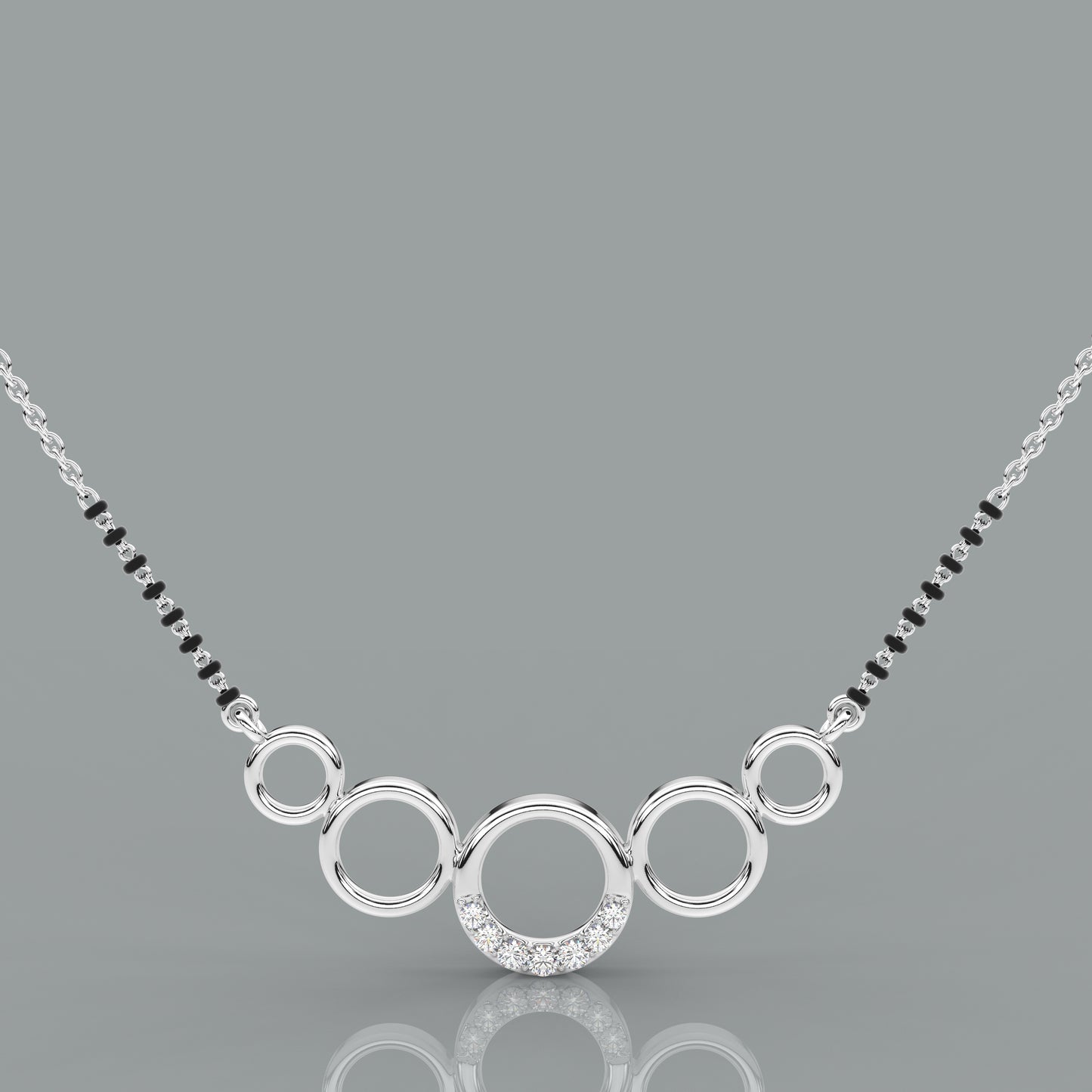 Fiveround 925 Silver Mangalsutra