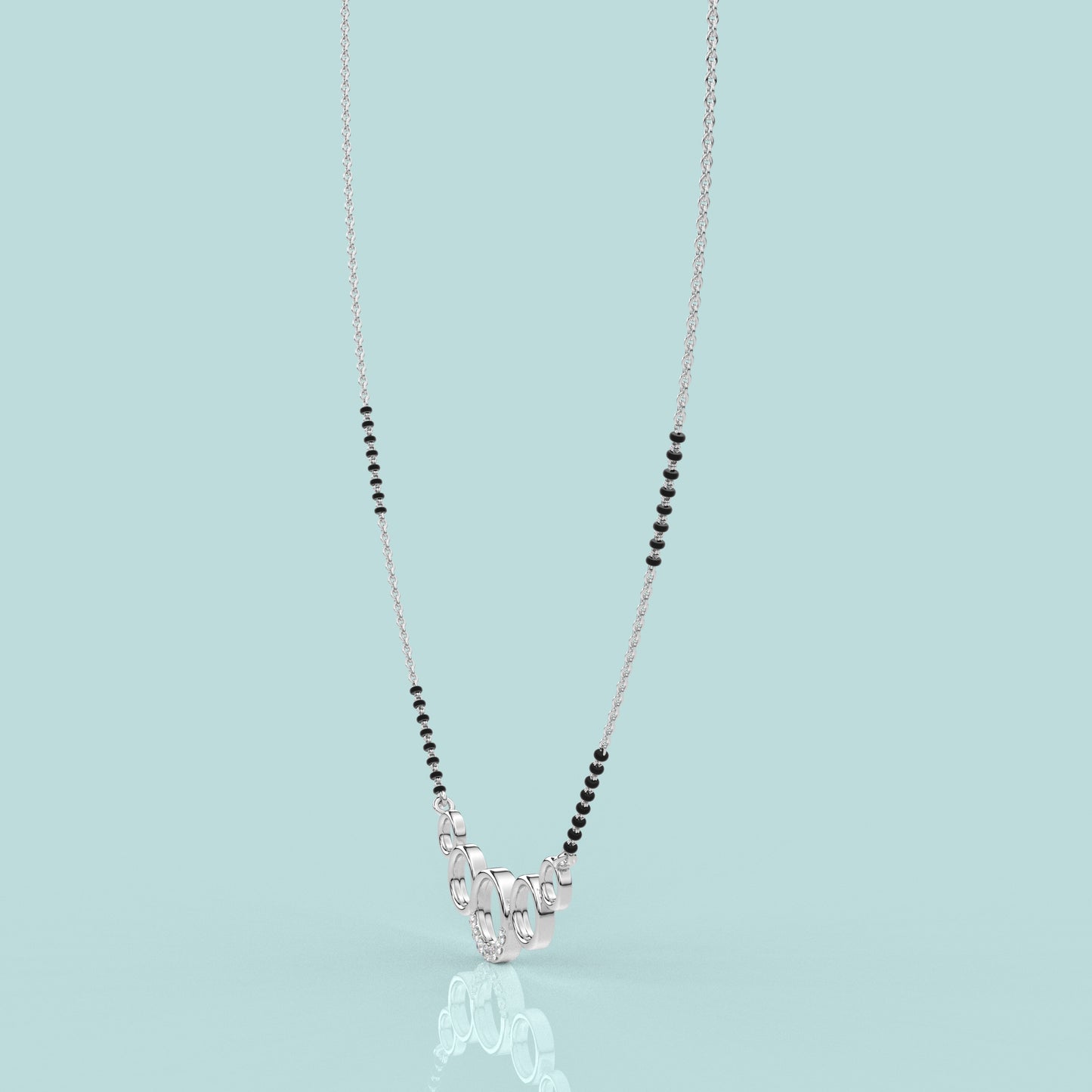 Fiveround 925 Silver Mangalsutra