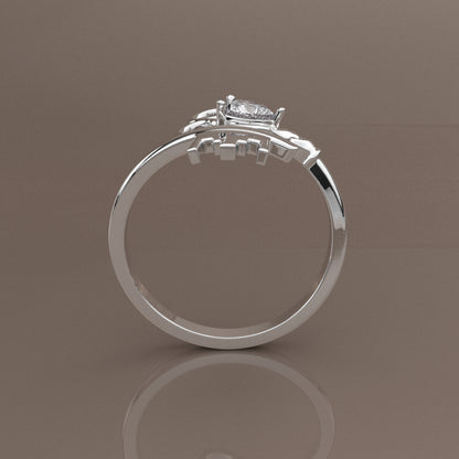 Moissanite Diamond 925 Silver Ring