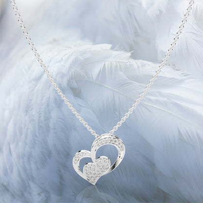 cute heart 925 Silver Necklace