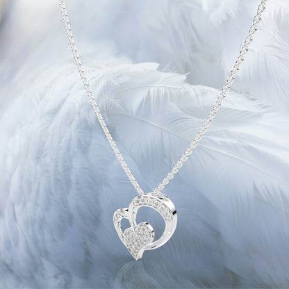 cute heart 925 Silver Necklace