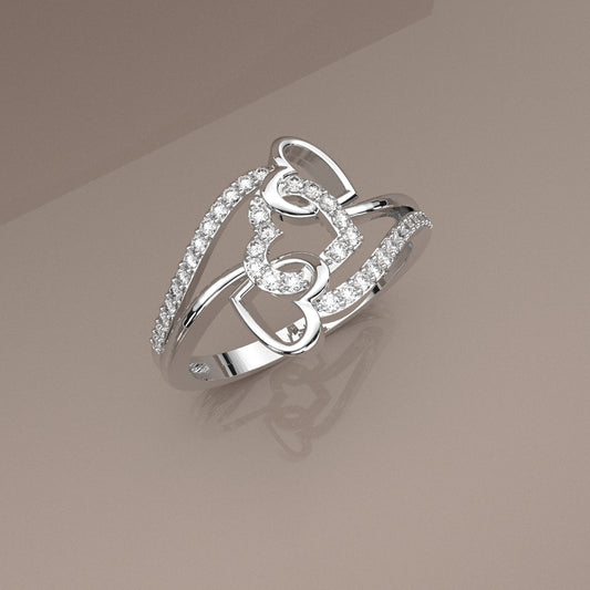 Fluttering 925 Silver Ring