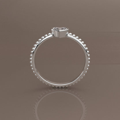Moissanite Diamond 925 Silver Ring