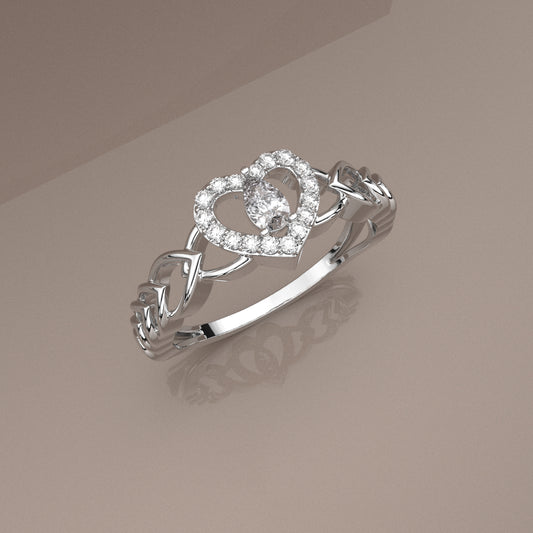 Moissanite Diamond 925 Silver Ring