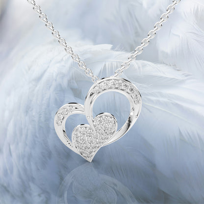 cute heart 925 Silver Necklace