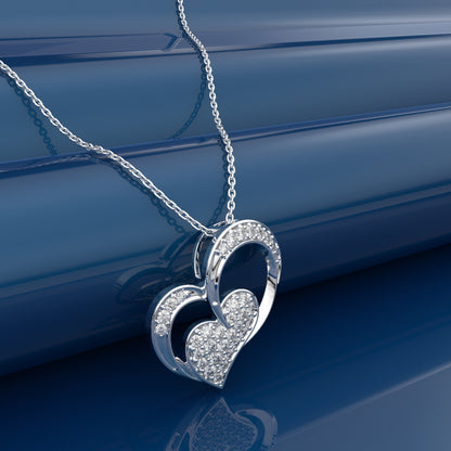 cute heart 925 Silver Necklace