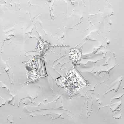 Empire Moissanite Diamond 925 Silver Earring