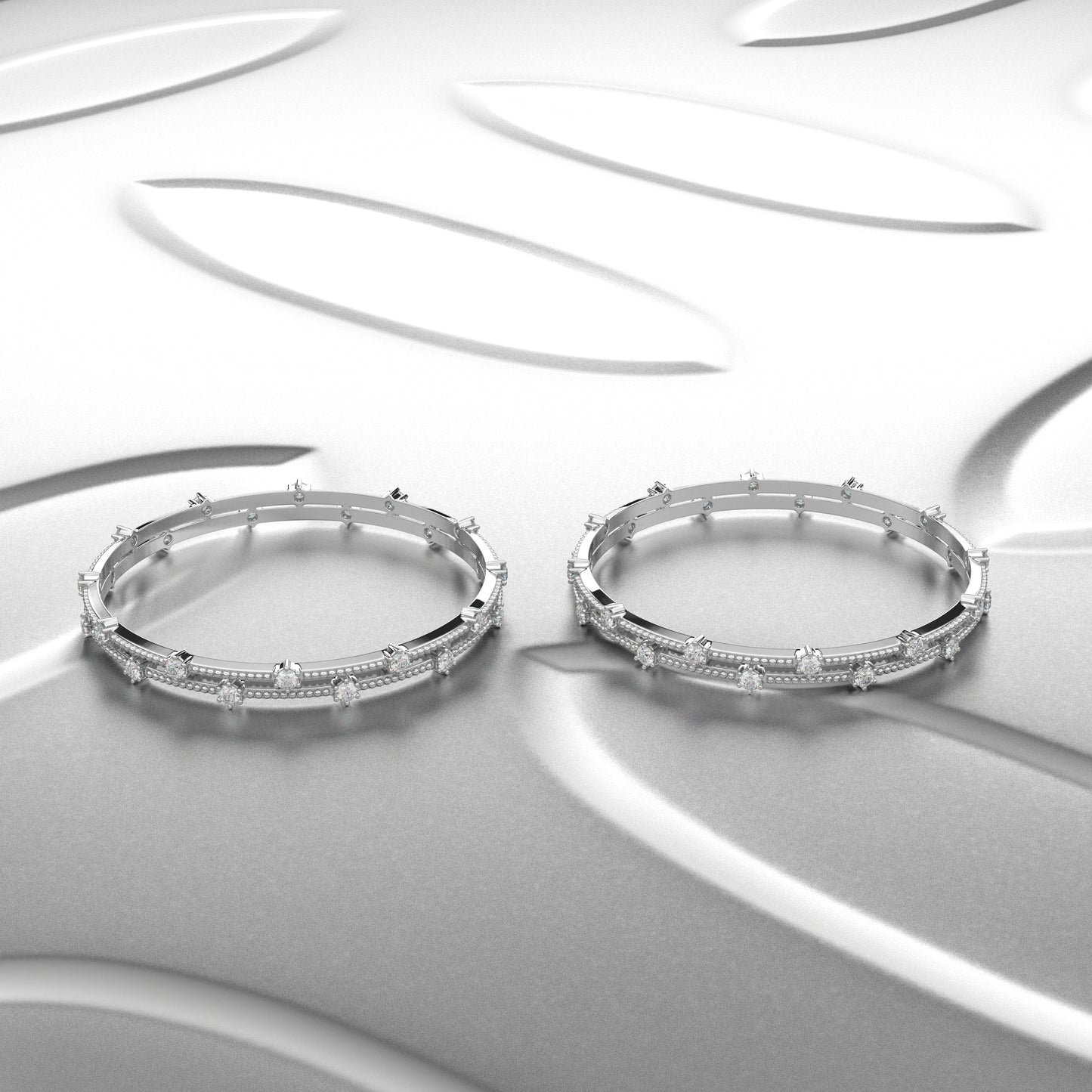 Voguish Bangle 925 Sterling Silver