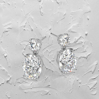 Siam 1 Carat Moissanite Diamond 925 Silver Earring