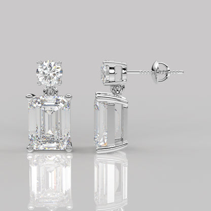 Doozy 1 Carat Moissanite Diamond 925 Silver Earring
