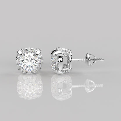 Highspark Moissanite Diamond 925 Silver Earring