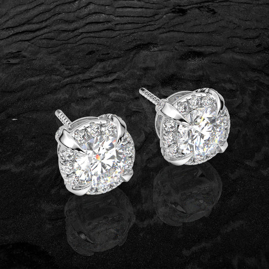 Highspark Moissanite Diamond 925 Silver Earring