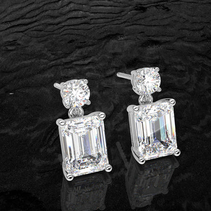 Doozy 1 Carat Moissanite Diamond 925 Silver Earring