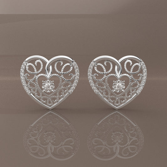 Curatif Moissanite Diamond 925 Silver Earring