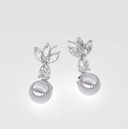 Neora Moissanite Diamond 925 Silver Earring