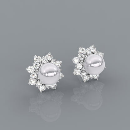 Zaver Moissanite Diamond 925 Silver Earring